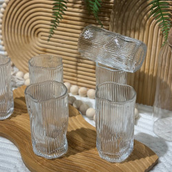 Glass Cups Set 6 Pieces